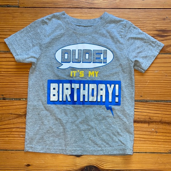5/$25 Dude It’s My Birthday Garanimals short sleeve t-shirt size 2T - Picture 1 of 1